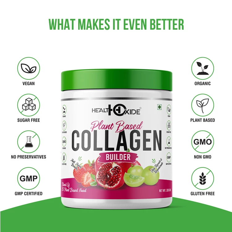 Best Quality Wholesale Healthcare Supplement Plant Based Collagen Builder 200 gm