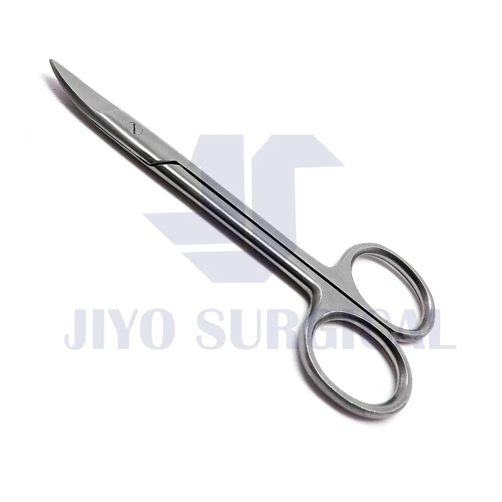 A+Quality FABCARE curved nail scissors incl. pouch & e-book - innovative micro-serrations  sharp cuticle