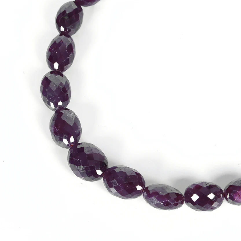 Ruby Faceted Oval Shape Gemstone Beads Ruby gemstone faceted oval shape beads for jewelry making