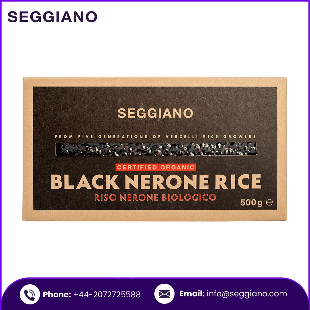 High Quality Italian Factory Direct Sale Seggiano Black Venus Rice 500g
