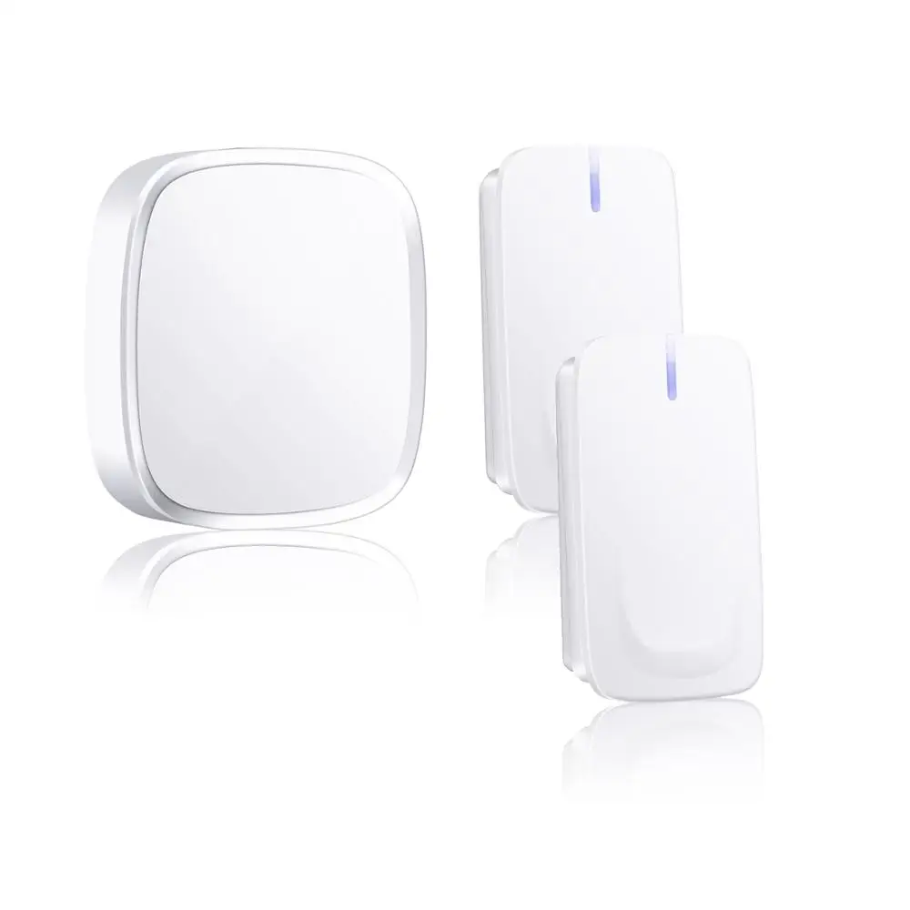 Self-powered Kinetic Wireless Doorbell with flashing light led light support dc or ac deaf doorbell