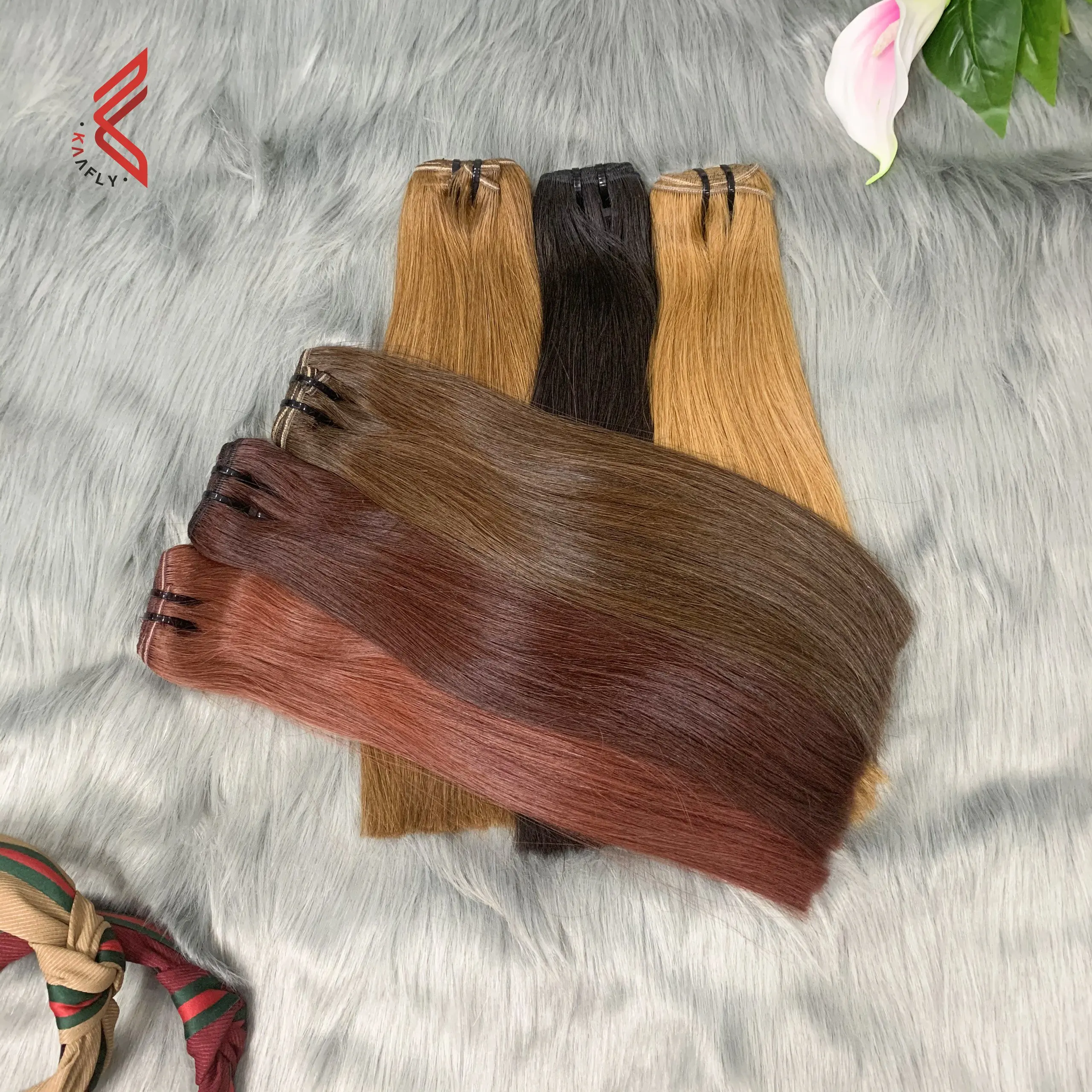  Двойные натянутые человеческие волосы оптовая продажа 100% натуральные вьетнамские для наращивания