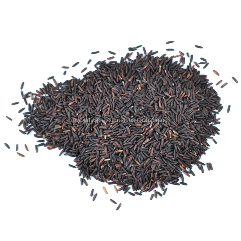 Riceberry Rice Thai rice.  Healthy dark purple grains that are very beneficial for the body.
