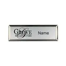 Free sample custom made metal name tag for identification