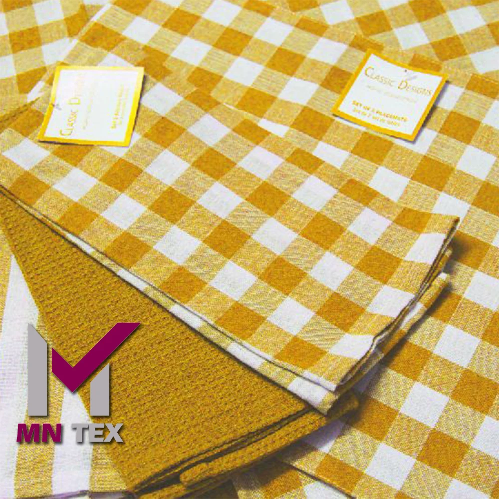 Dish Towel 100% Cotton Indian Towel Gingham Deign Indian Cotton Towel Cheap Cost Whole Sale Price Customized Designs Embroidered