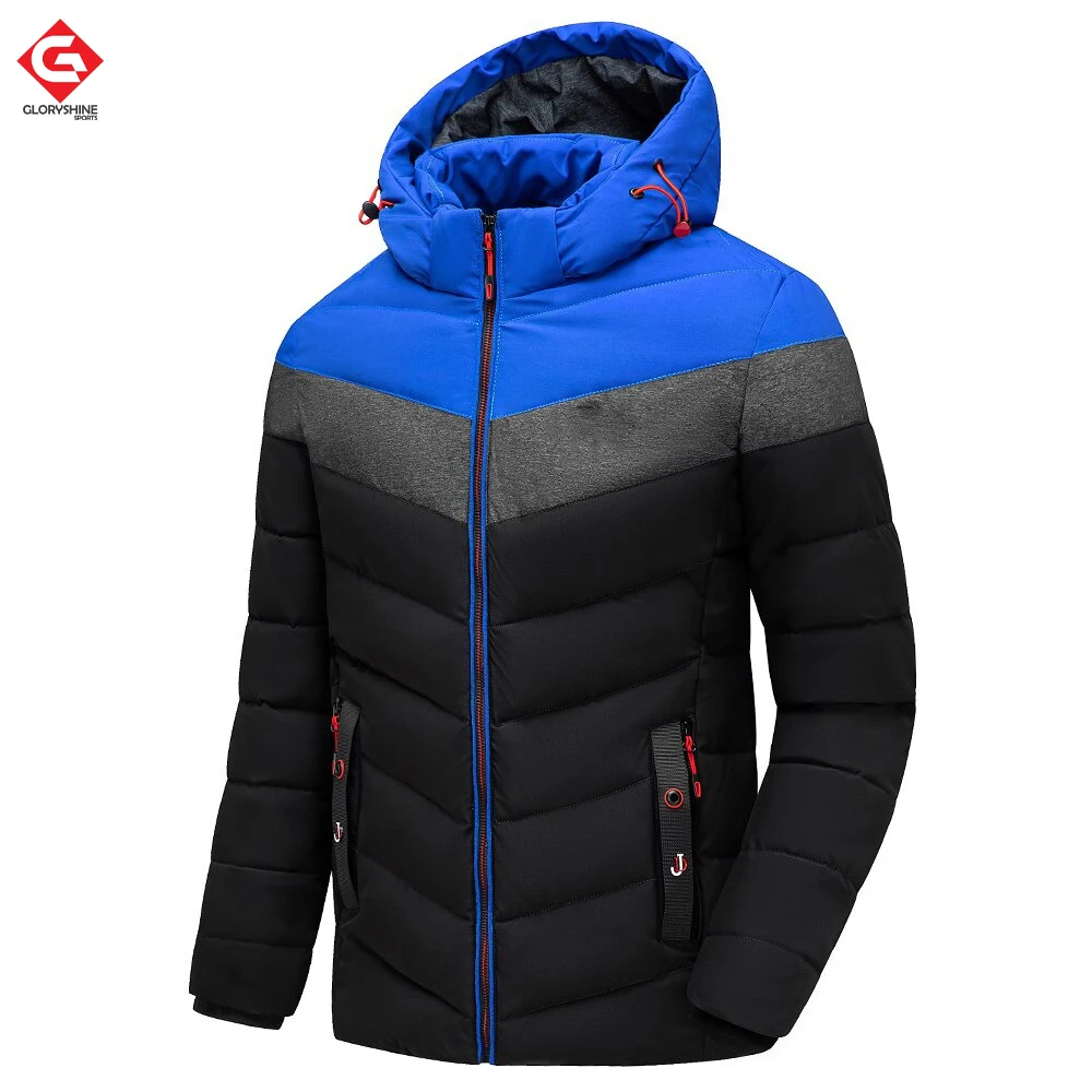 2021 Wholesale shiny jacket men winter shiny puffer jacket men black bubble coats for men