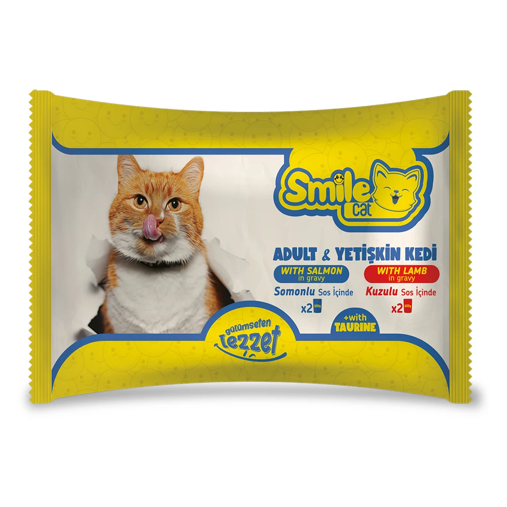 Сумочка для влажной кошки с ягненком на подливке 100 г