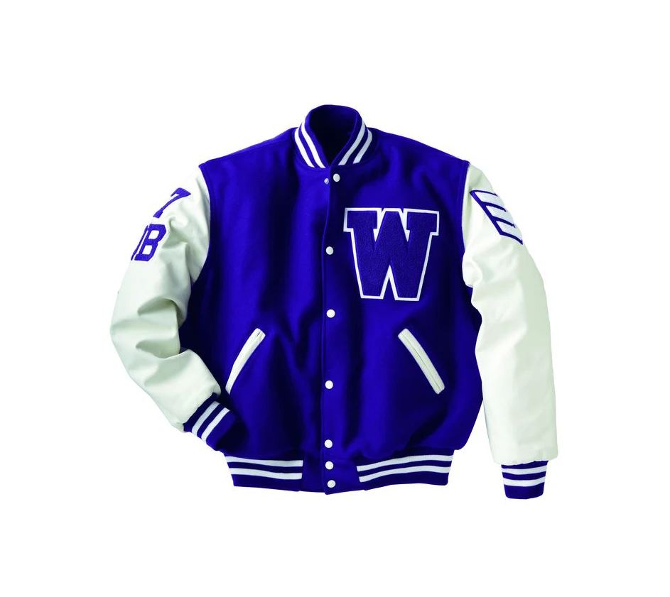 Pakistan made wholesale rate custom color and logo high quality long sleeves Varsity Jacket for Men new arrival