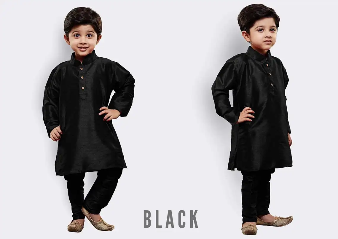Kids Children Boys Cotton Kurta Pajama Set Indian Casual Style Wedding Dress Ethnic Clothing Kurta Set in Various Colors