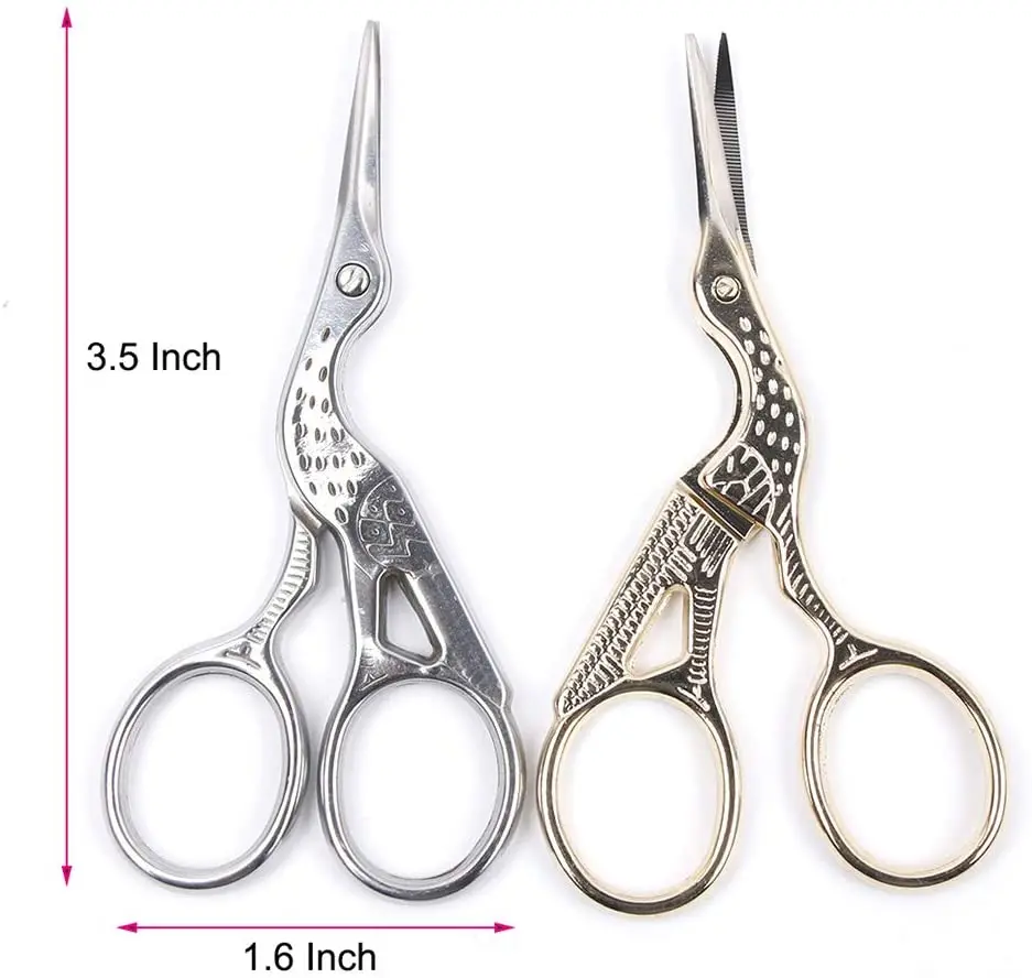  Позолоченные ножницы из нержавеющей стали для рукоделия Необычные вышивки крана