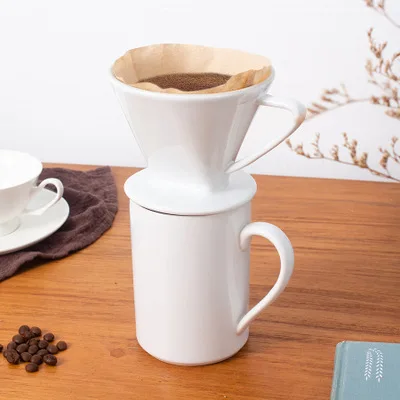 Ceramic coffee dripper set coffee brewer filter with coffee mug