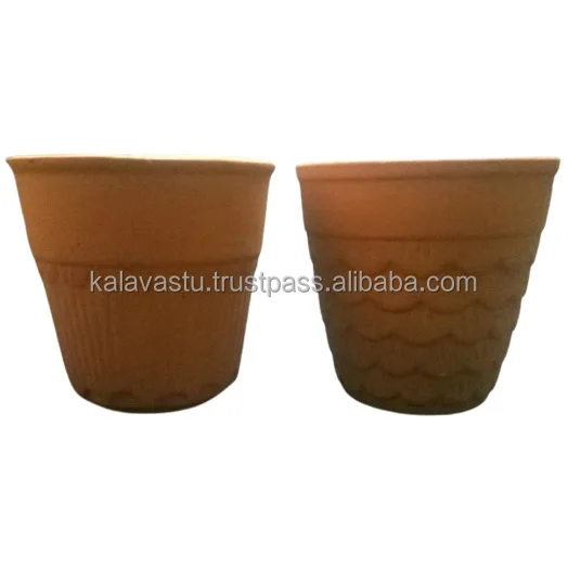 Decorative Handmade Terracotta Glass in Natural Finish