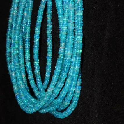 
 16 дюймов AAA класс Paraiba синий Эфиопский огненный опал Гладкий Круглый Бисер для ювелирных изделий  