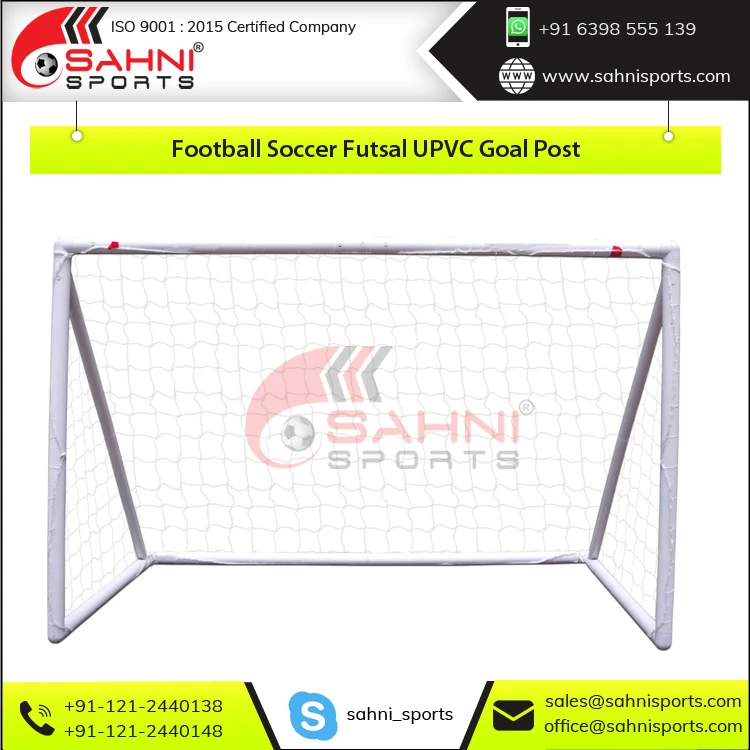 Ultra High Impact Material Heavy Duty 70 mm UPVC Pipe Construction Football Soccer Futsal UPVC Goal Post