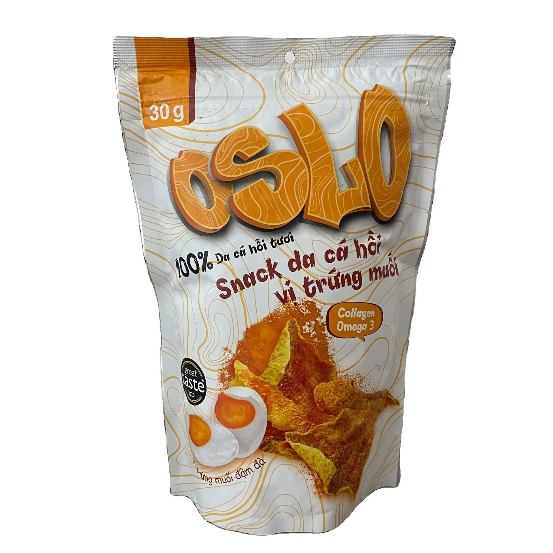 Осло закуска соленое яйцо с лососевой кожей OL0001.2 закуски для морепродуктов рыба Полутвердая текстура 12 месяцев срок годности