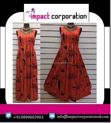 New trending Design Unique Style Long Maxi Fish Print Dress Sleeveless exclusive style Dresses