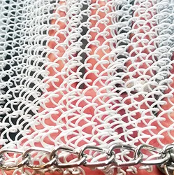 Decorative Metal Curtain Coil  Mesh Panel Wall Metal chain link  curtain
