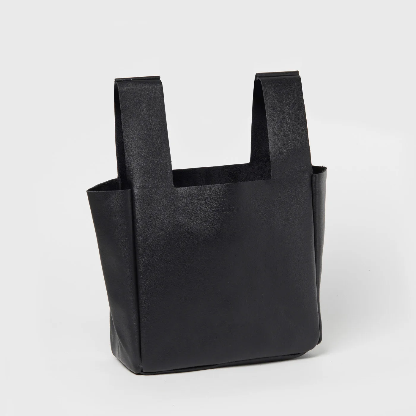LONGLAI JEKYLL&HYDE SMALL TOTE BAG RICH BLACK