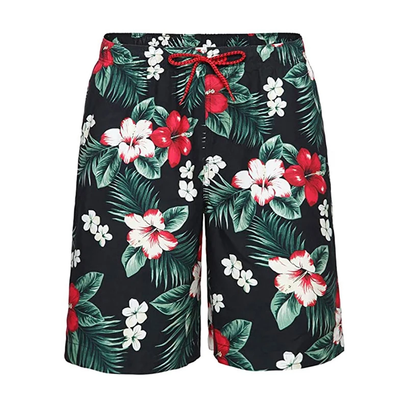 
2021 New Summer 100% Cotton Solid Shorts Men High Quality Casual Drawstring and Elastic Waist Men Board Shorts 