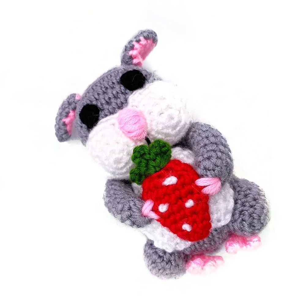 
wholesale stuffed fat hunt mouse pounce story simulation plush cat toys with cute mice 