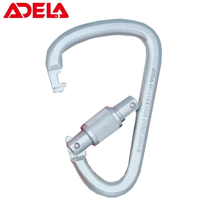 CE Certified Screw Lock 35kN Steel Carabiner