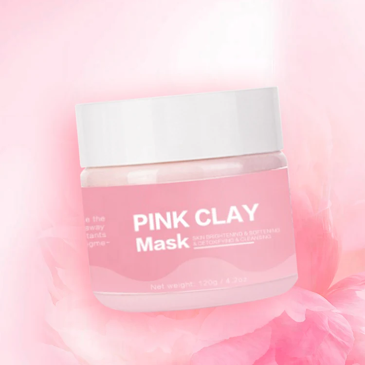 
Facial Private Label Organic Moisturizing Natural Kaolin Mud Pink Clay Mask 