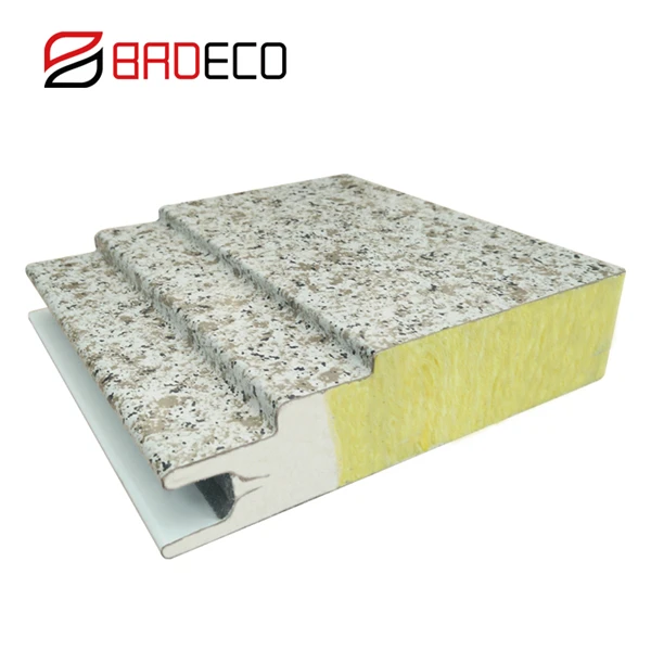 BRD малайзийская фабрика 50 мм металлическая стеклянная вата изоляционная сэндвич-панель