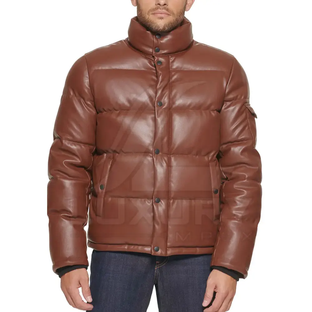 Custom Padded Puffer Duck Down Jacket Hooded Fashion Wear Men Winter Jacket