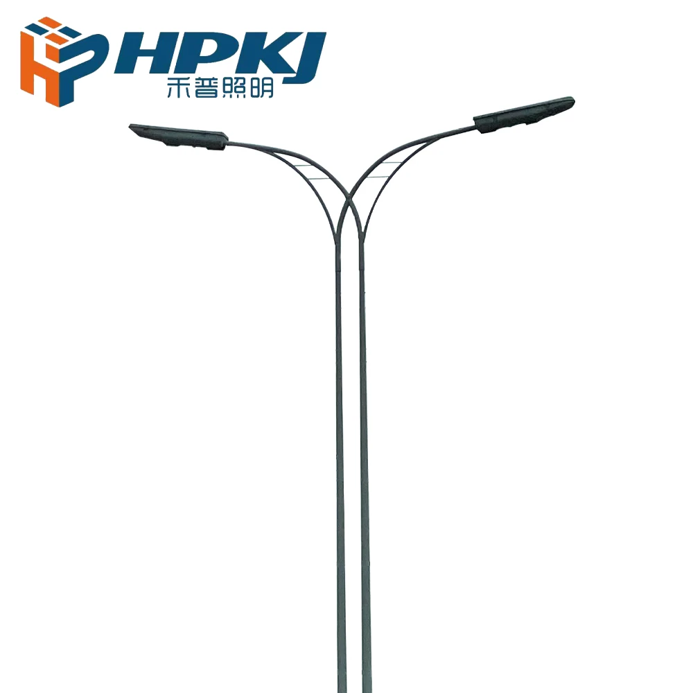 Hepu Hot Dip Galvanized Octagonal Street Steel Lighting Poles High Quality and Cheap Price Light Pole 10M 15M 20M Solar l