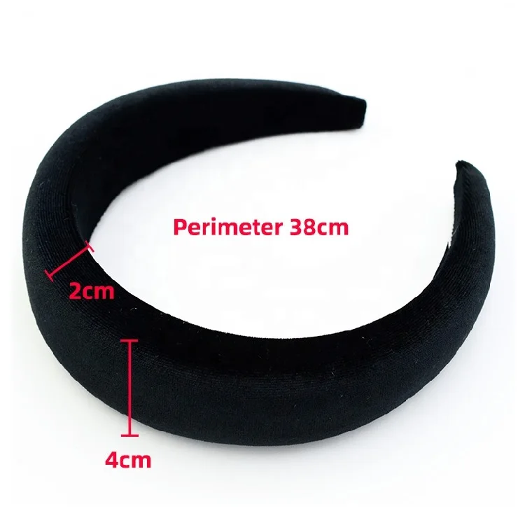 Wholesale Custom New Fashion Soft Casual Headwear Women Velvet Thick Sponge Hair Accessories Headbands