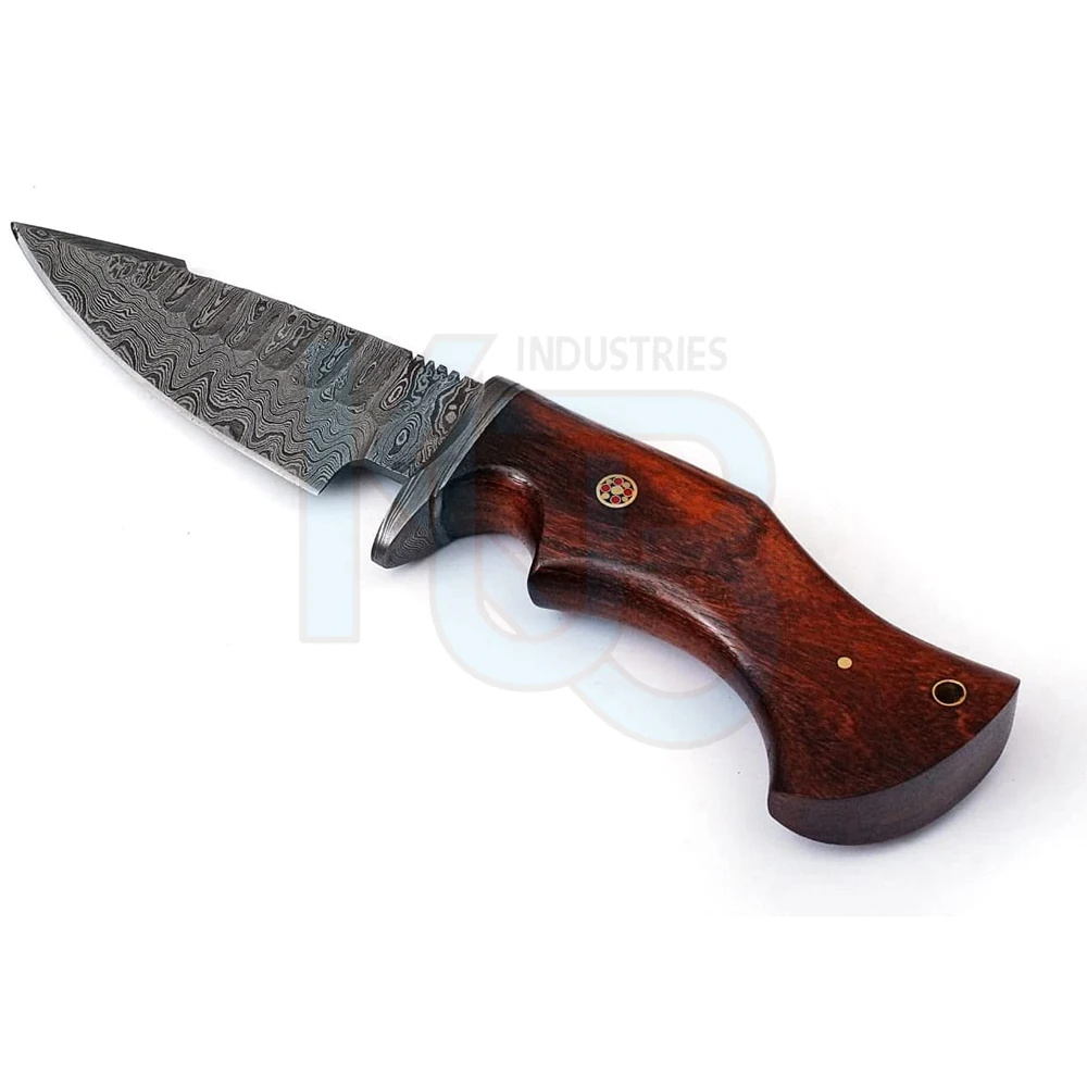 Handmade Damascus Knife Hunting Knife with Sheath Damascus Steel for Hunting Skinning - 10 Inch Multi Functional Knife OEM PK