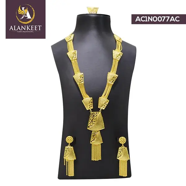 Gold Plated Artificial Necklace  jewelry set