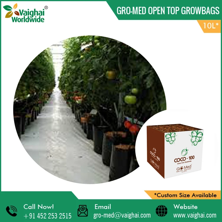 Eco Friendly Hot Sell Coco Peat Open Top Grow Bags for Plants