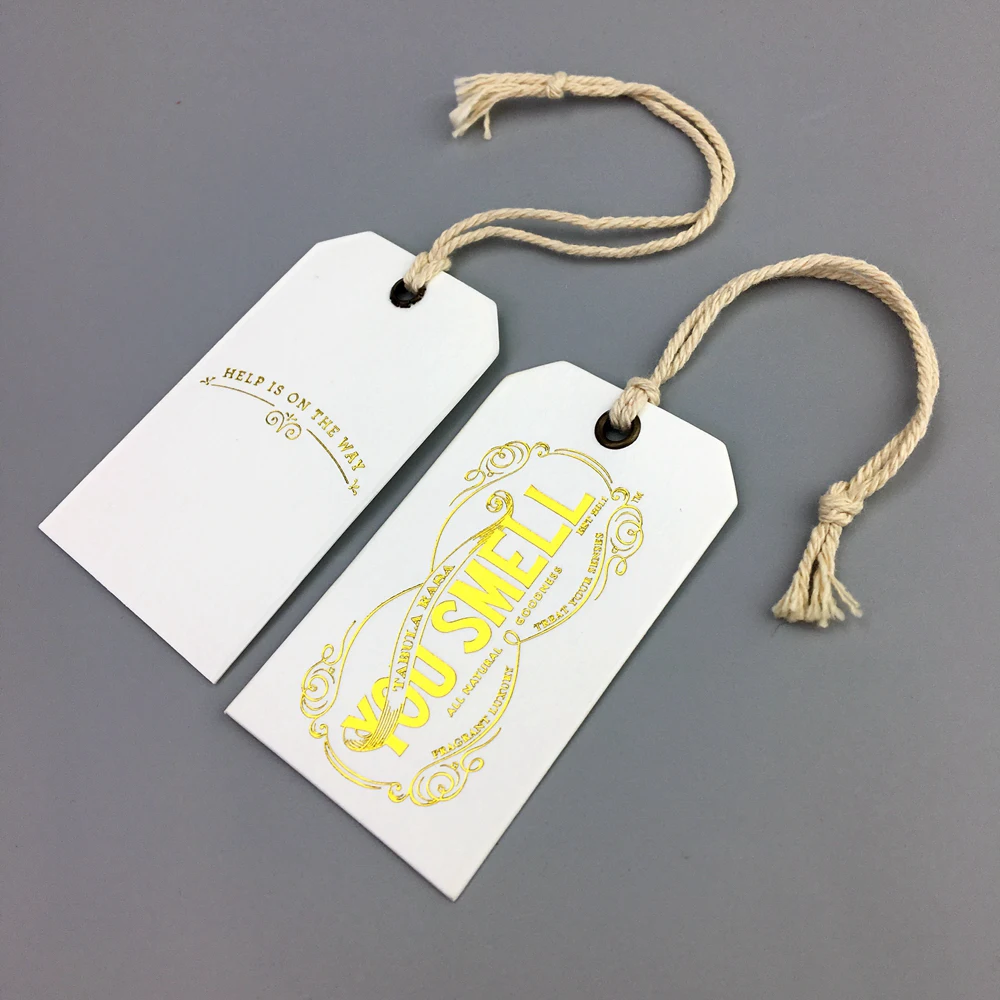 Custom own brand logo paper pvc jeans paper hangtags,customised clothing paper tag.