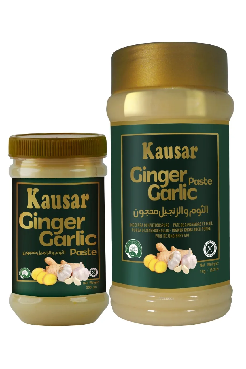 Kausar GINGER GARLIC Paste 330gm All Natural Ready to Use