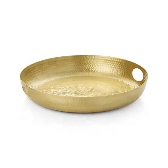 Brass Hammered Polished Decorative Large Bowl for Home Decor Purpose and For Kitchen