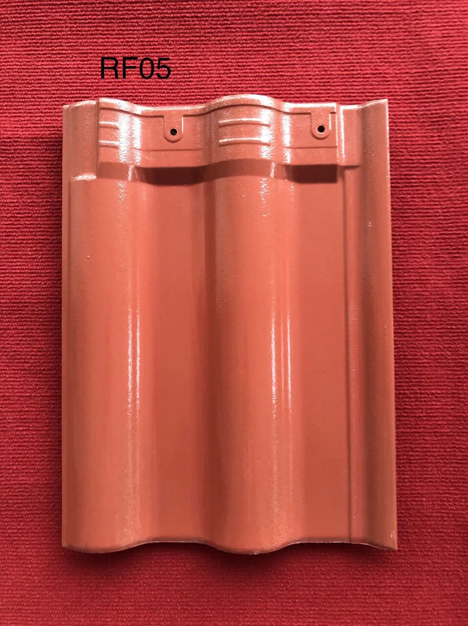 CMC non asbestos corrugated sheet brown coffee color vitrified wave roof tile wholesale