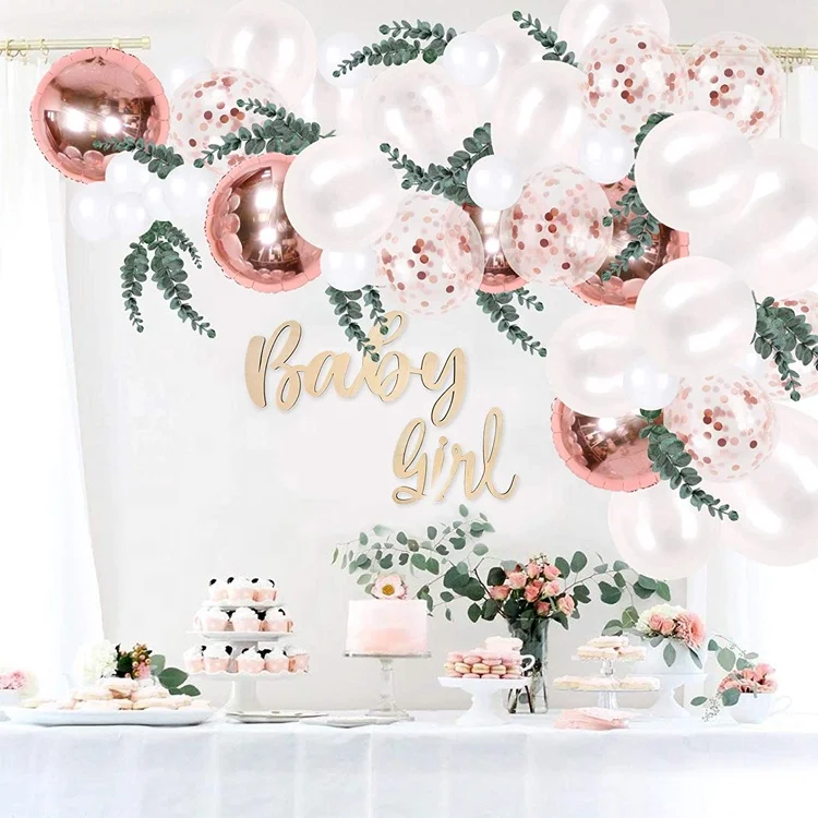 Rose Gold Balloons Garland Kit Supplies For Birthday Wedding Party Decoration