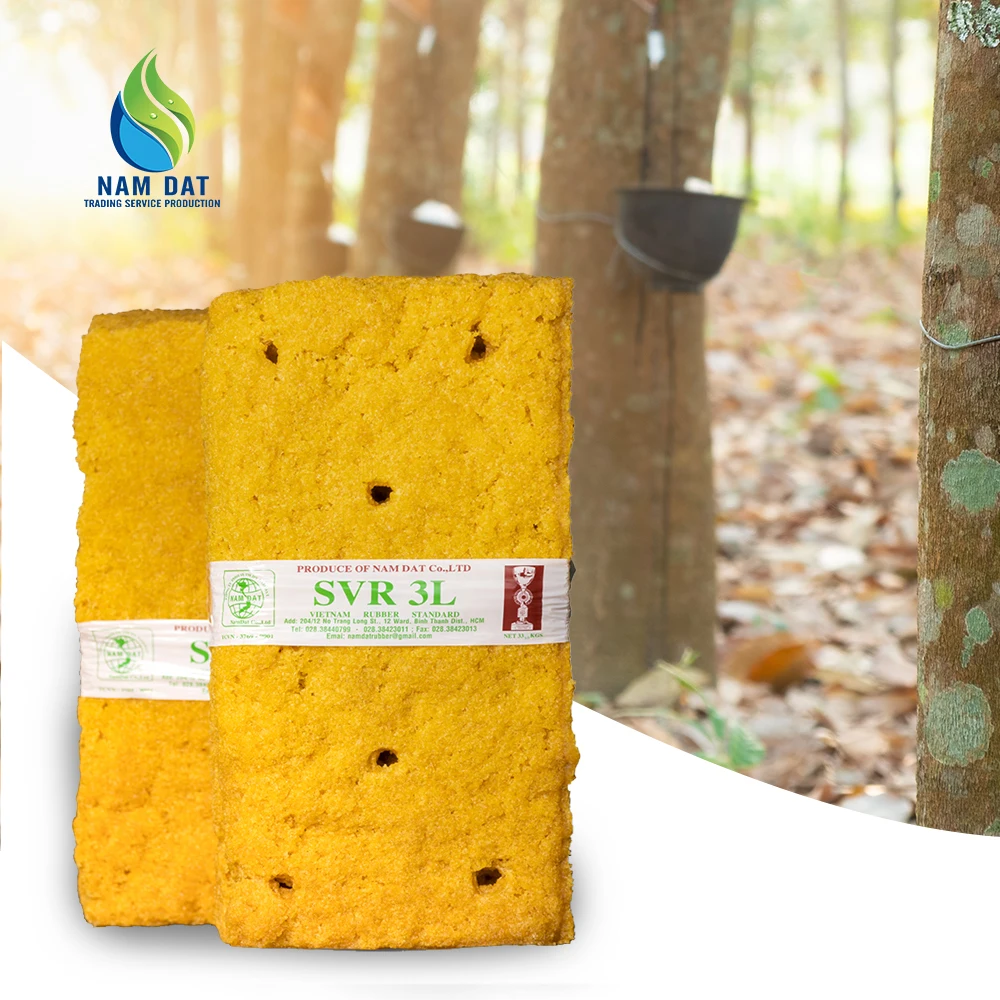 Advanced Technology SVR 3L (TSR 3L) Top Quality Vietnam Manufacturer Light Color Quality Texture Compound Natural Latex Rubbers