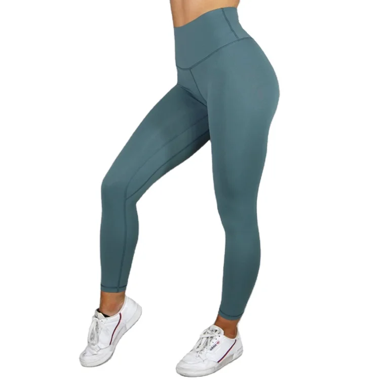 Athletic Apparel Manufacturers High Waisted Brushed Workout Leggings With Pockets Gym Tights For Women
