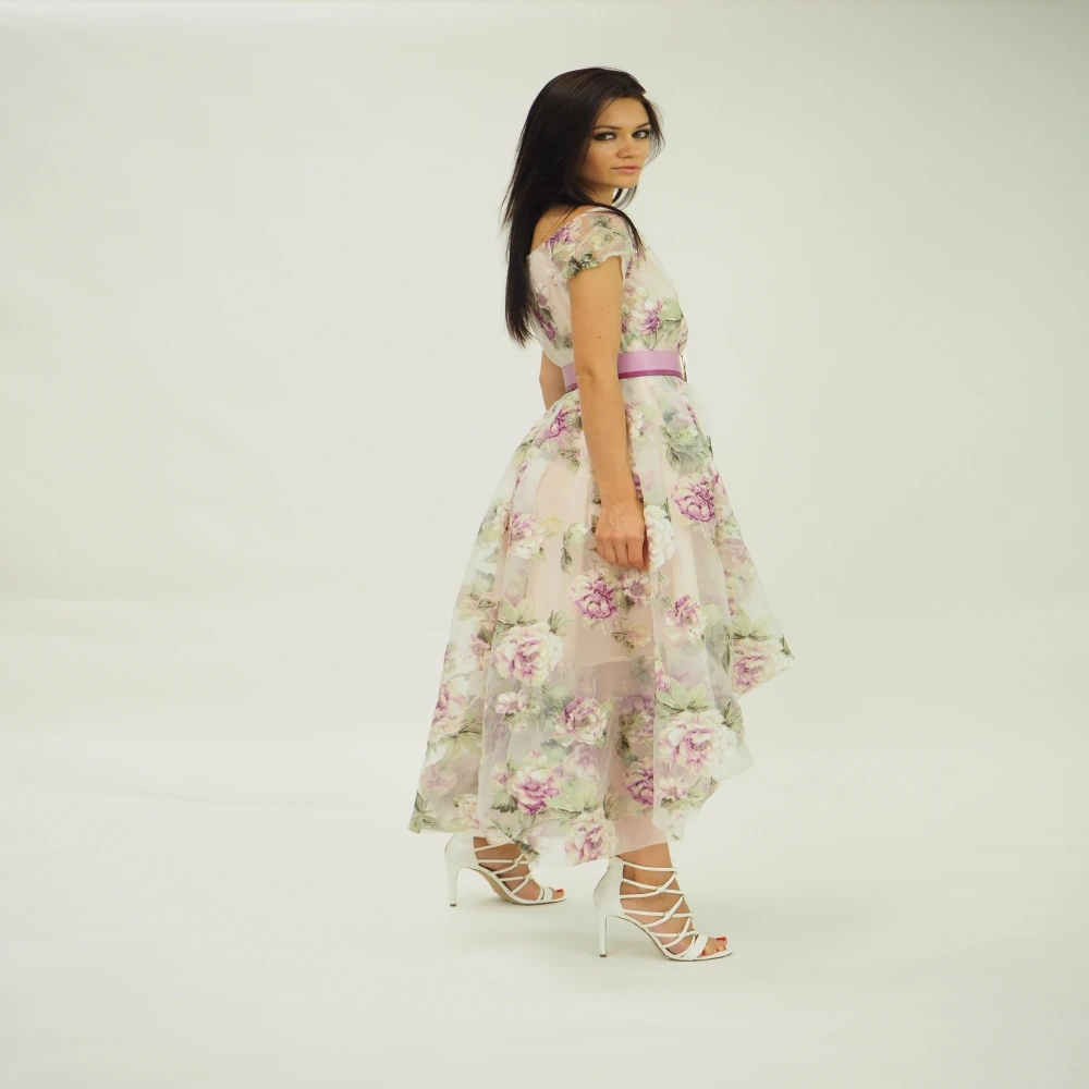 Top quality made in Italy cerimony dress for elegant women and for party, cocktail and wedding