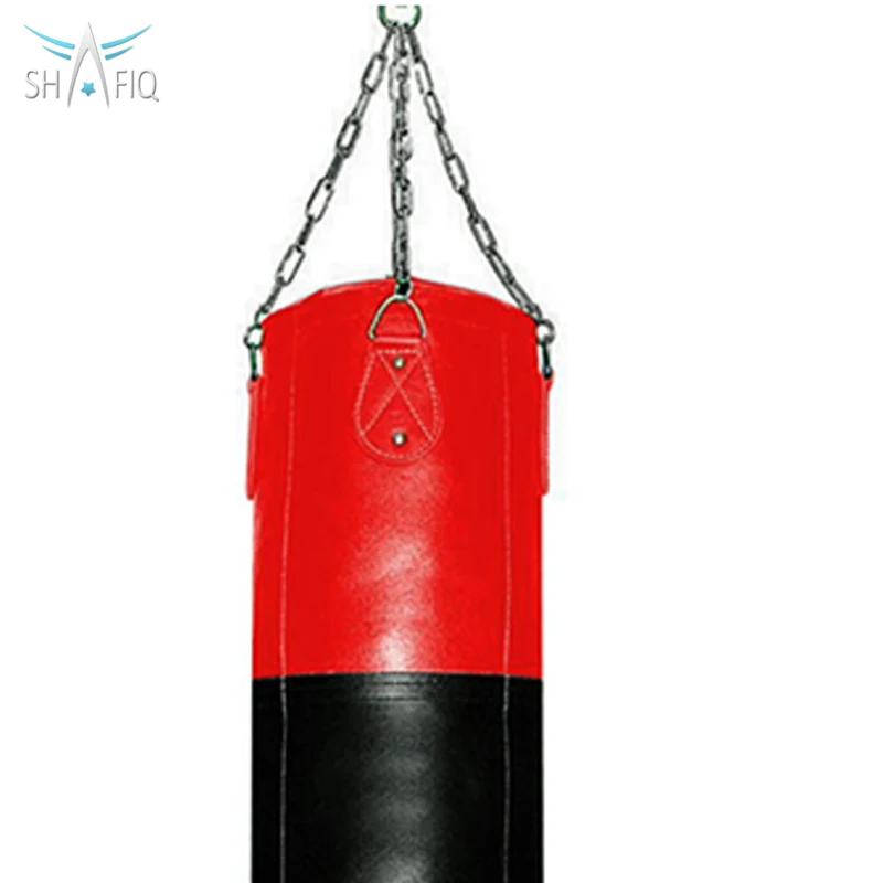 Good Quality Professional Boxing Equipment Heavy Filled Hanging Leather Boxing Punching Bags