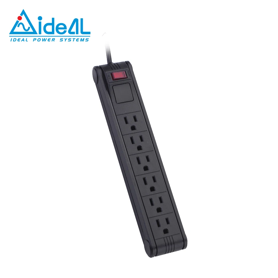Power strip with surge protector 6 NEMA USA socket