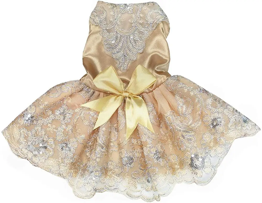 Одежда для собак, роскошное свадебное платье принцессы для щенка, юбка-пачка, костюм для домашнего питомца C2626