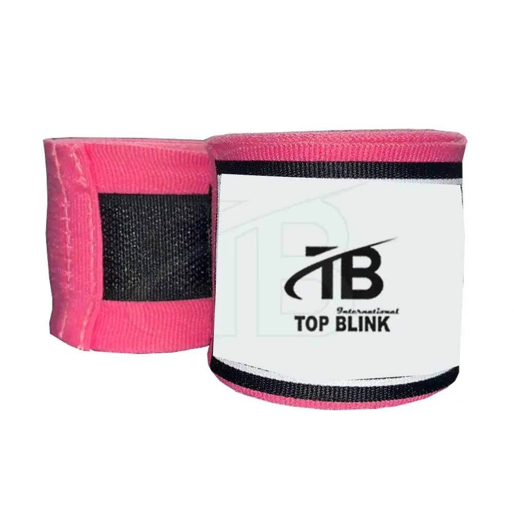 Custom Logo Printing Elasticated 100% 180 inch mexican Cotton Quick Boxing Hand Wraps HandWraps Wrist Wraps Bandage