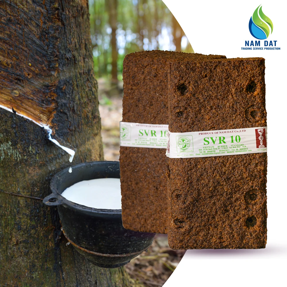 New Surface Friction Multiple Purposes Flexible Natural Material Rubber SVR 10 (TSR 10) With Brown Color