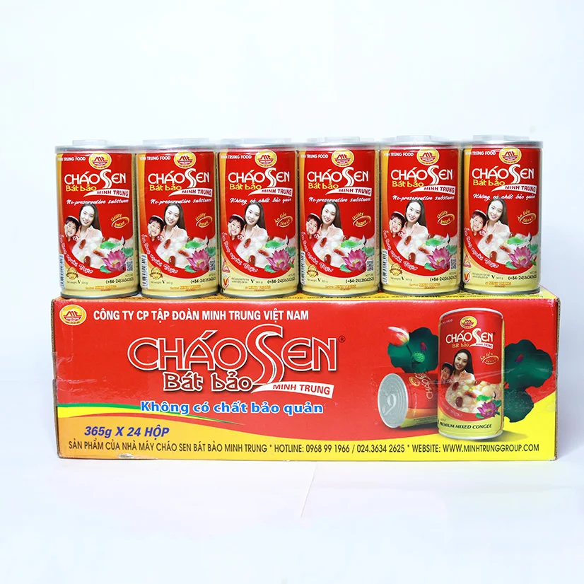 Canned food lotus seed Congee instant use natural taste from Minh Trung Vietnam