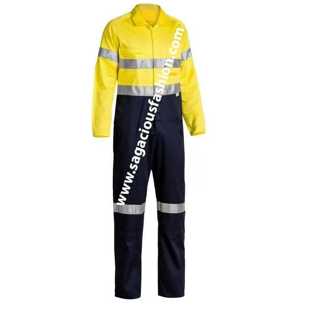 Top Quality Construction safety Coverall, Workwear coverall,  Safety work wear Uniforms  Direct factory Manufacture From Banglad