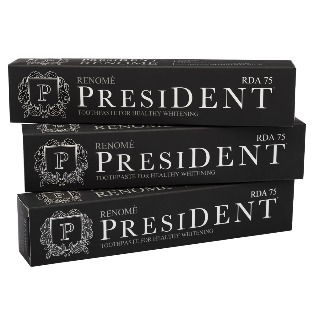 Зубная паста президент реном (75 RDA) 75 мл требуется дистрибьютор ухода за полостью рта