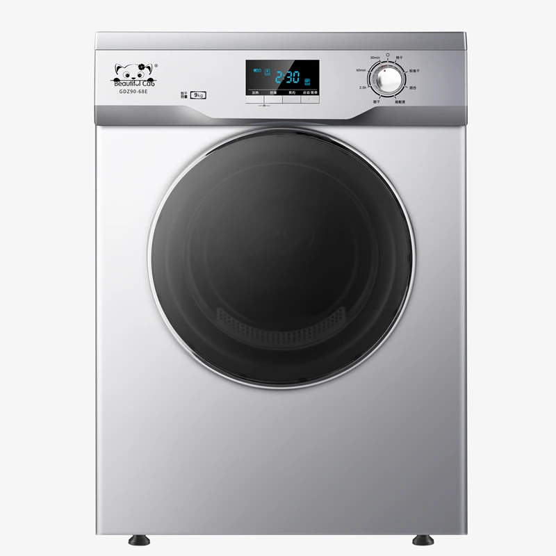 9kg Home Vented Tumble Dryer/balcony clothes dryer - Silver